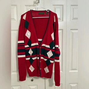 Club Fellow Vintage 70s 80s Cardigan Sweater Size Large